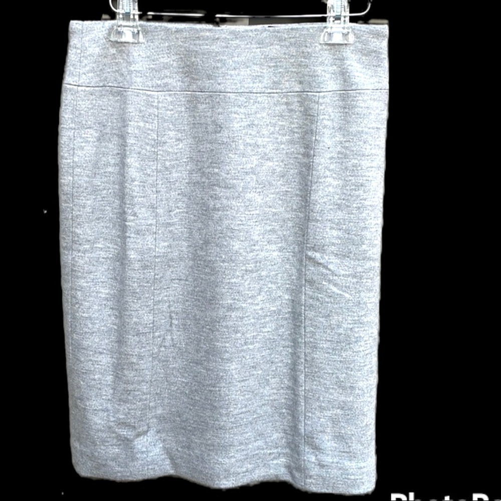 Ann Taylor 100% Fine Italian Wool Gray Flannel Skirt